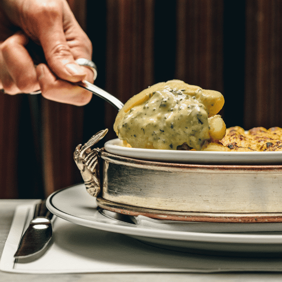 Food at Bentley's Oyster Bar & Grill seafood restaurant in Mayfair, London